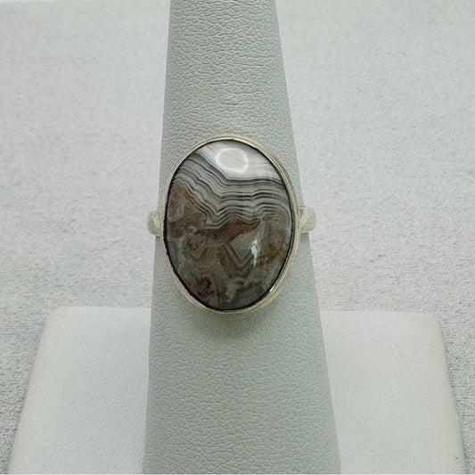 Crazy Lace Agate Ring