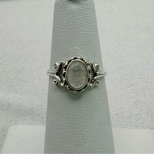Rainbow Moonstone Ring