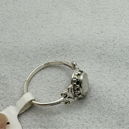 Rainbow Moonstone Ring