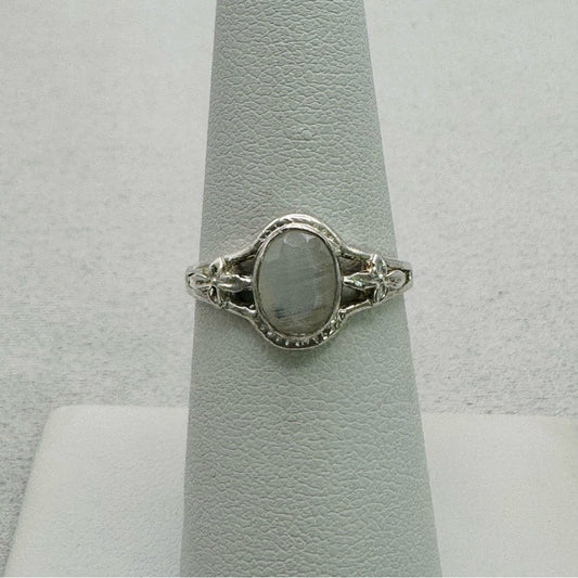 Rainbow Moonstone Ring