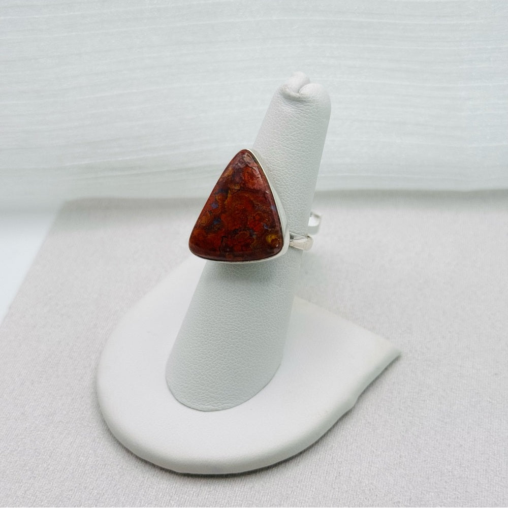 Mexican Crazy Lace Agate S925 Ring