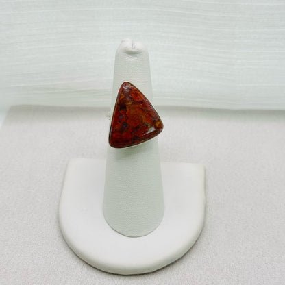 Mexican Crazy Lace Agate S925 Ring