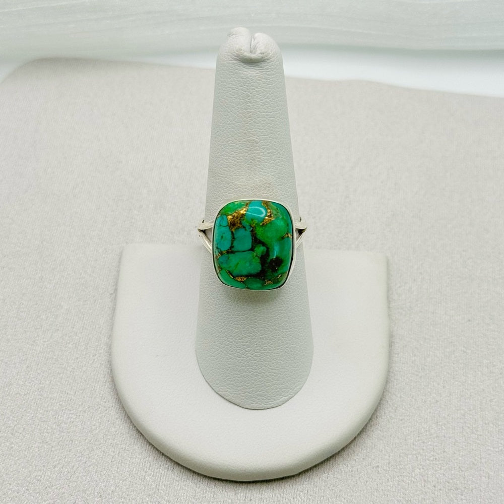 Turquoise and Copper S925 Ring