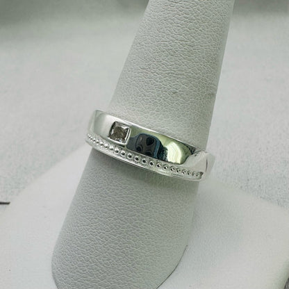 S925 Sterling Silver Moissanite Diamond Ring