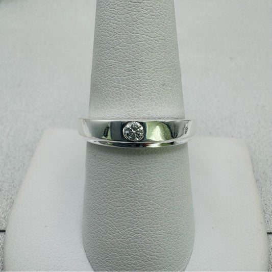 S925 Sterling Silver Moissanite Diamond Ring