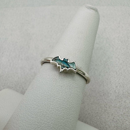 Sterling Silver Labradorite Bat Ring 🦇