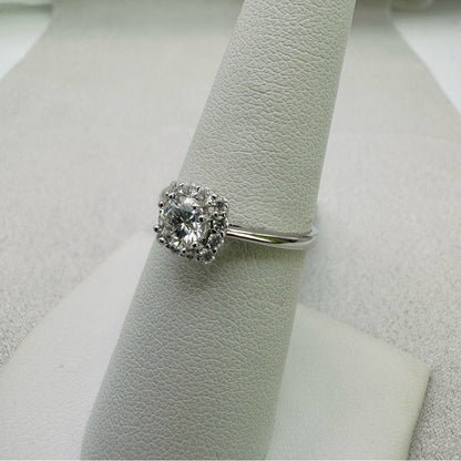 1.32 CT Moissanite Diamond Sterling Silver Ring