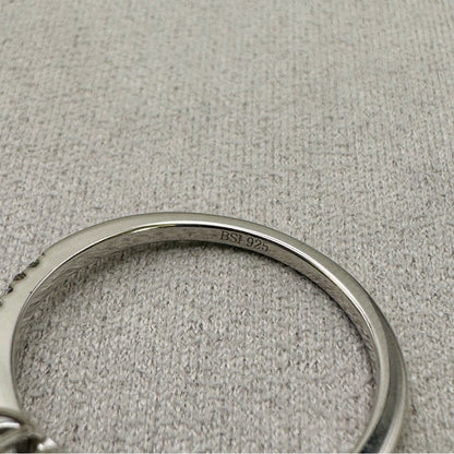 1.17 CT Moissanite Diamond Sterling Silver Ring