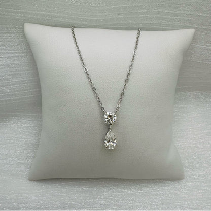 1.5 CT Double Moissanite Diamond Pendant