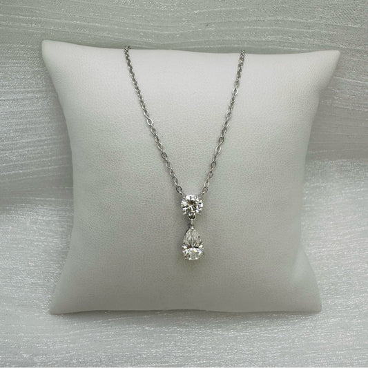 1.5 CT Double Moissanite Diamond Pendant