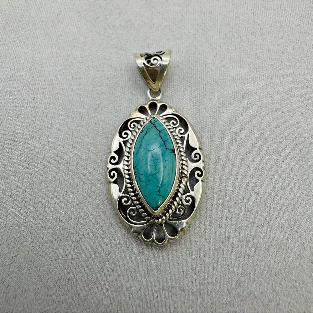 Turquoise Sterling Silver Pendant