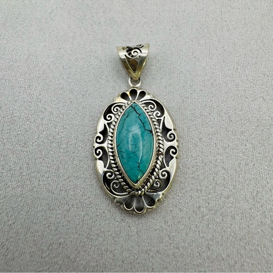 Turquoise Sterling Silver Pendant