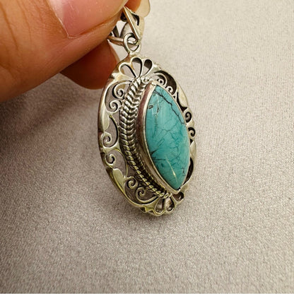 Turquoise Sterling Silver Pendant