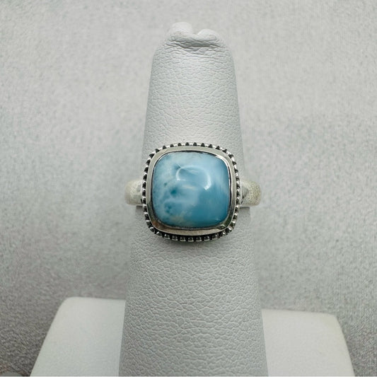 Larimar Sterling Silver Ring