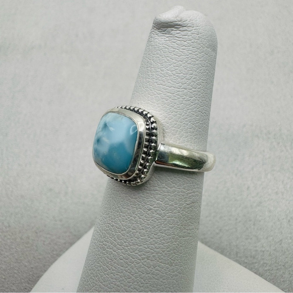 Larimar Sterling Silver Ring