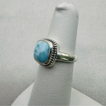 Larimar Sterling Silver Ring