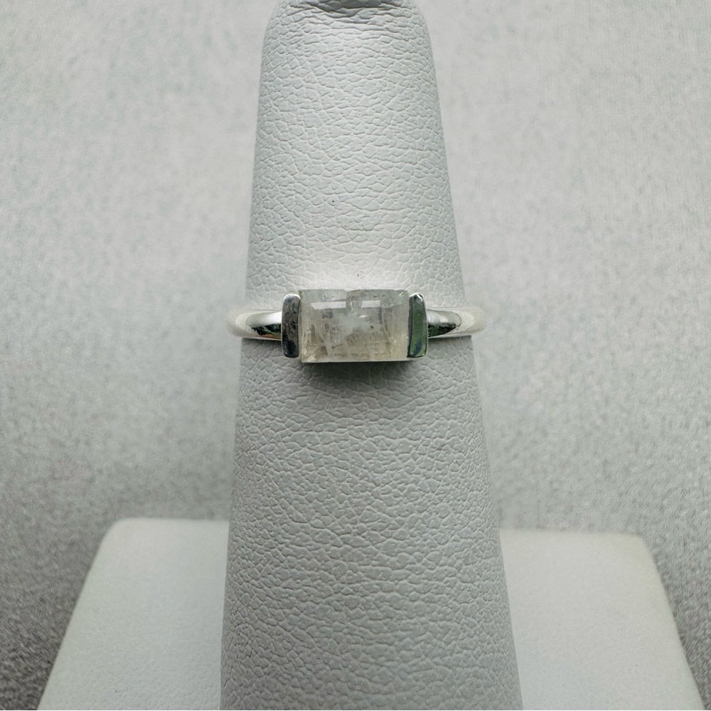 Rainbow Moonstone Sterling Silver Ring