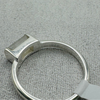 Rainbow Moonstone Sterling Silver Ring