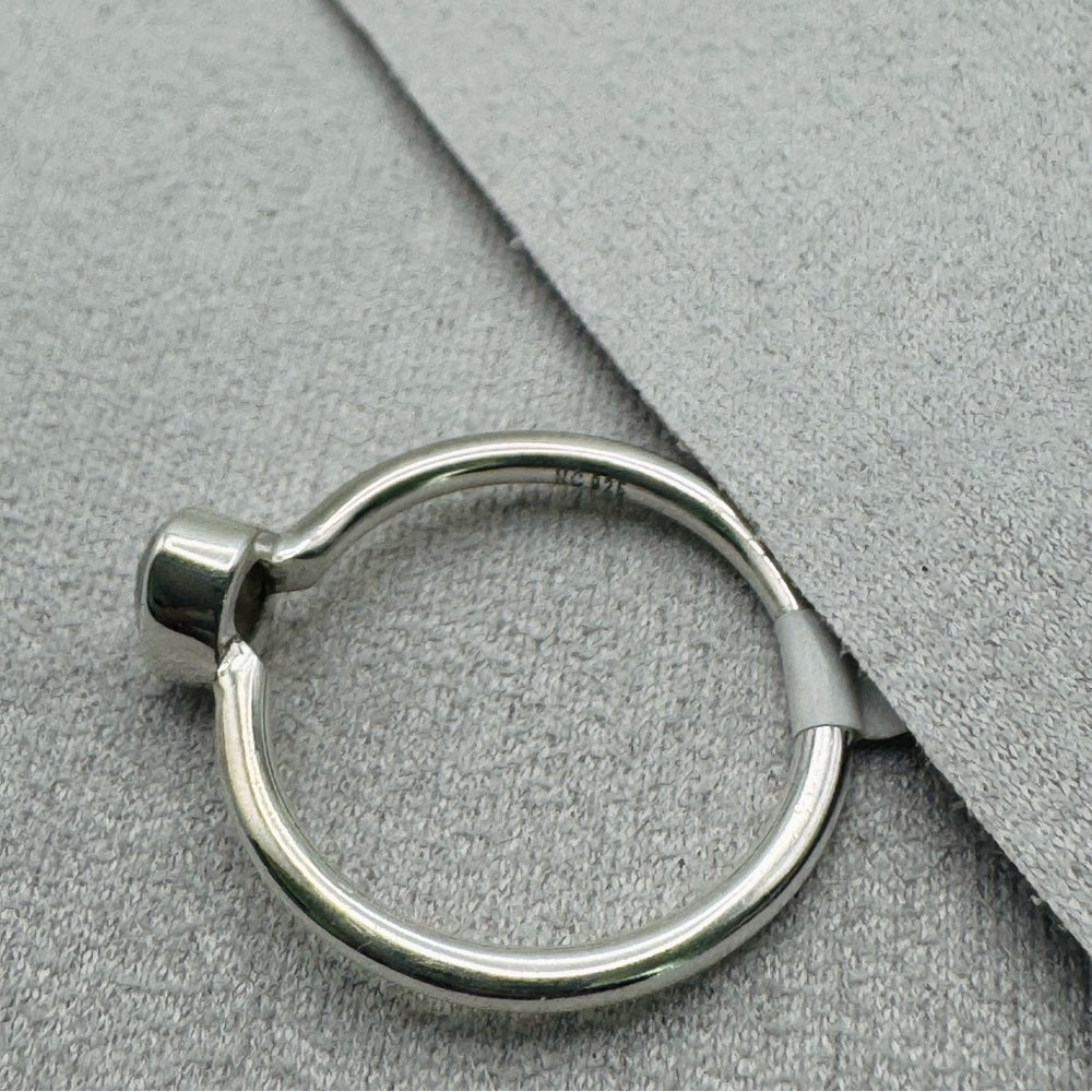 Oval Rainbow Moonstone Sterling Silver Ring