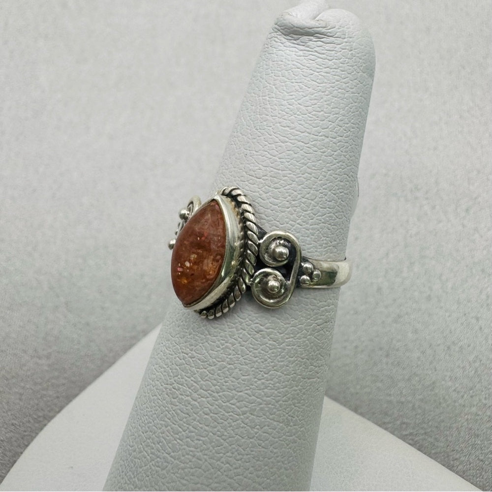 Sunstone Sterling Silver Ring