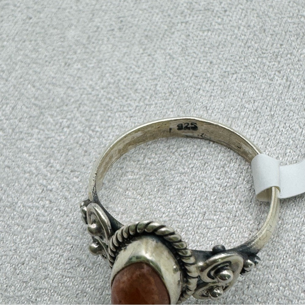 Sunstone Sterling Silver Ring