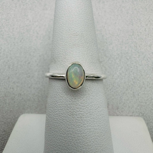 Ethiopian Opal S925 Oval Ring