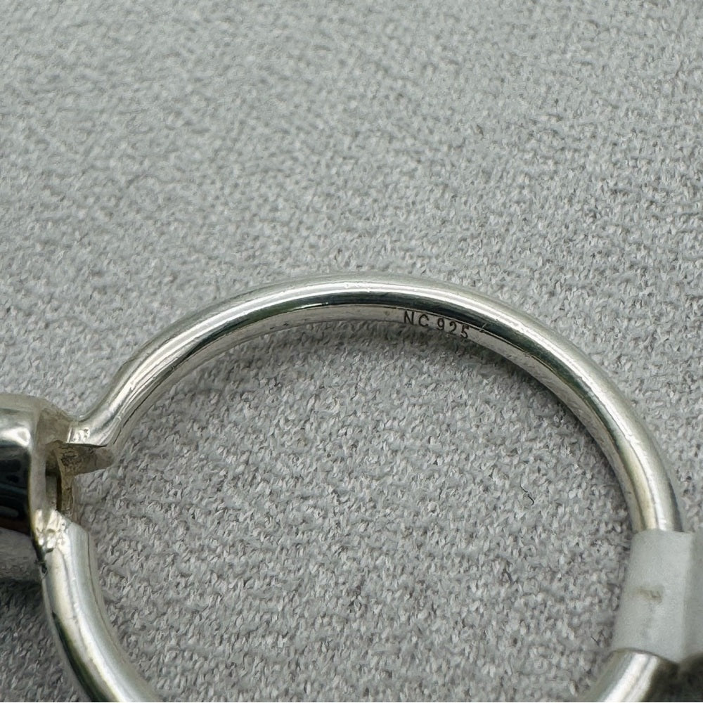 Ethiopian Opal Oval Mini Stacking Ring