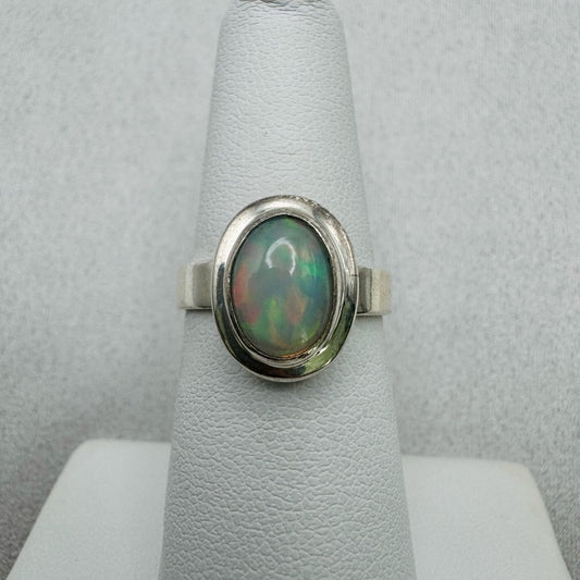 Ethiopian Opal S925 Oval Ring