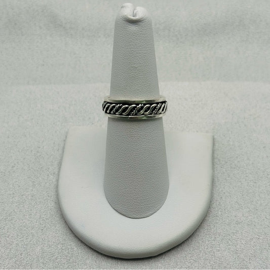 S925 Rope Twist Band Ring
