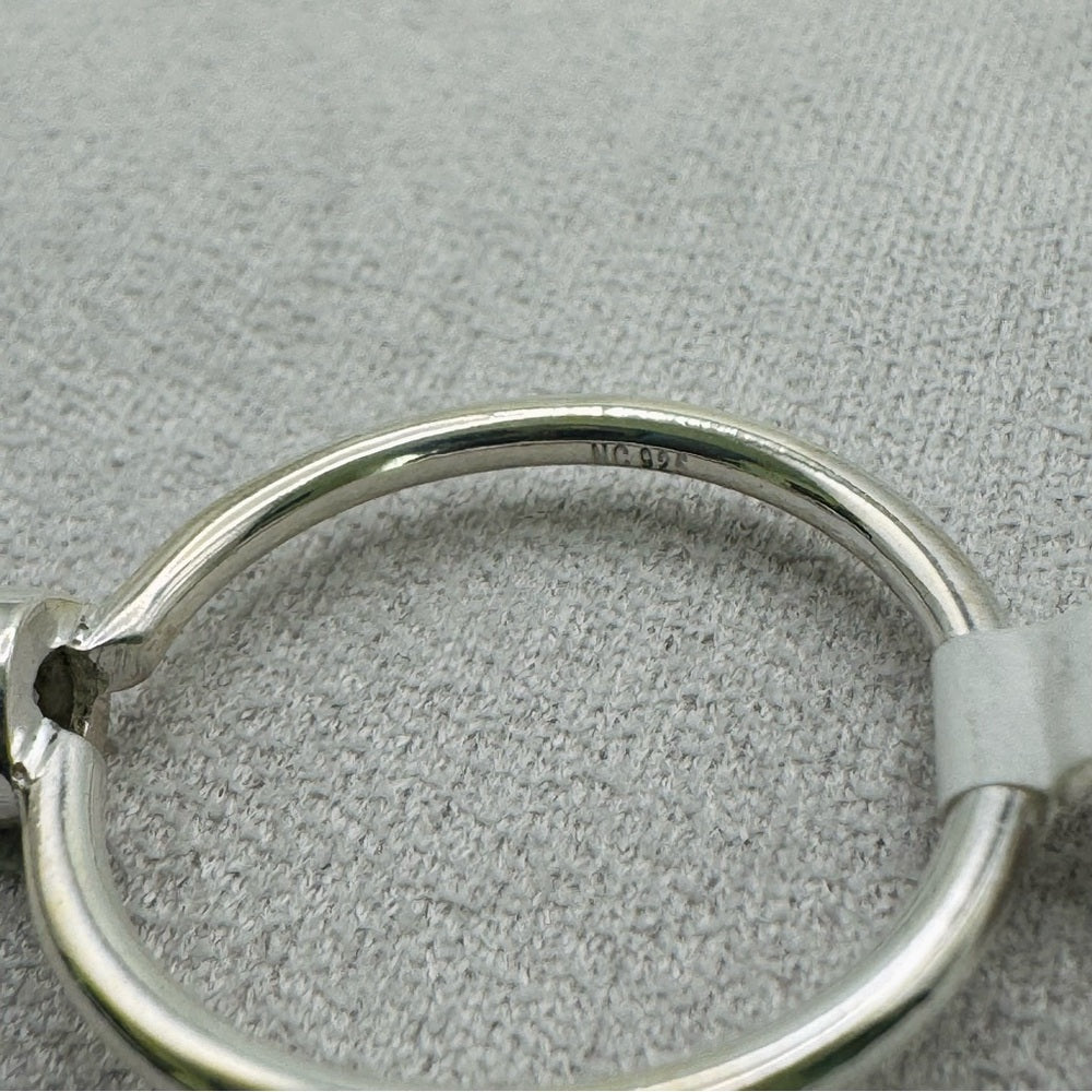 Rainbow Moonstone Mini Circle Ring