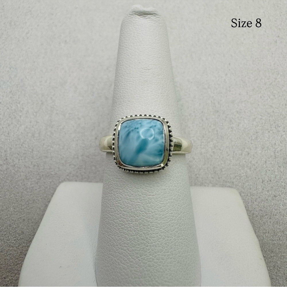 Larimar Sterling Silver Ring