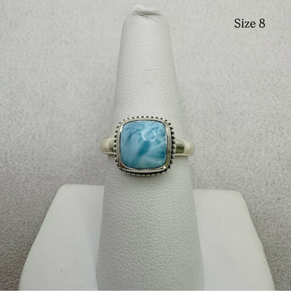 Larimar Sterling Silver Ring