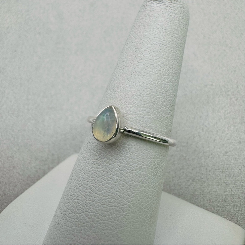 Teardrop Ethiopian Opal Ring