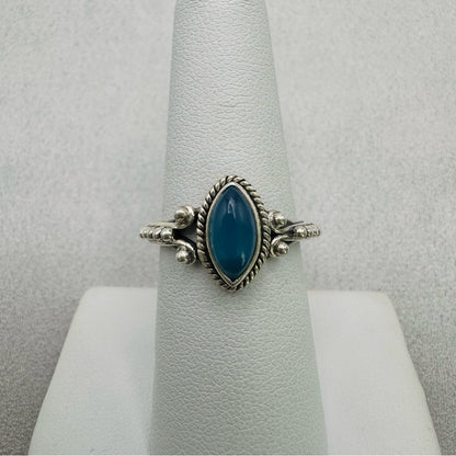 Blue Chalcedony S925 Ring