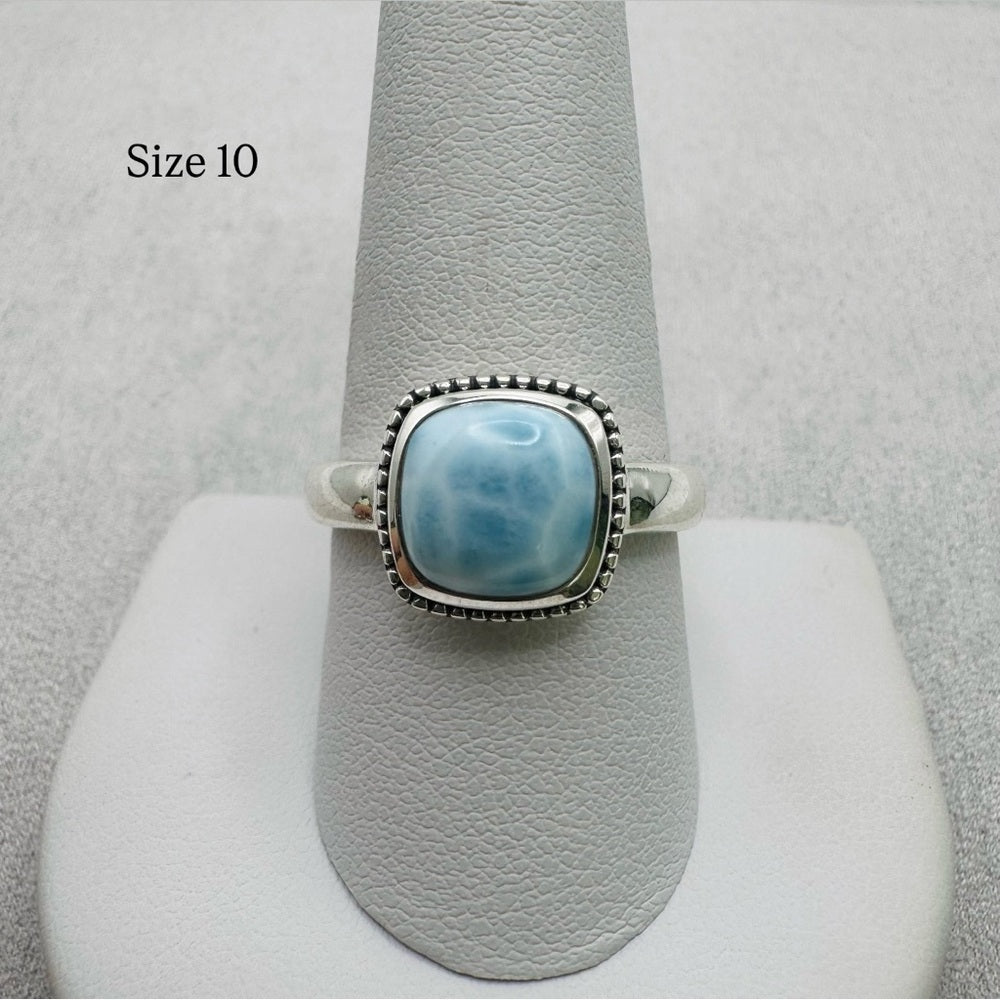 Larimar Sterling Silver Ring