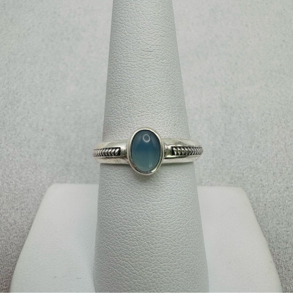 Blue Chalcedony S925 Ring