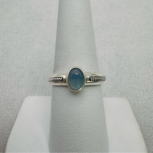 Blue Chalcedony S925 Ring