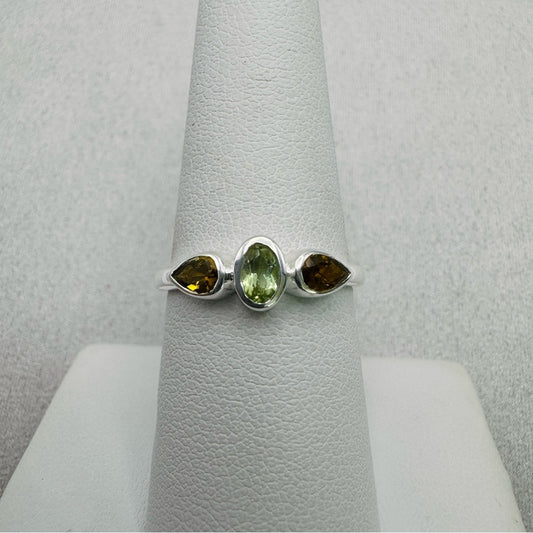 Rainbow Tourmaline S925 Ring