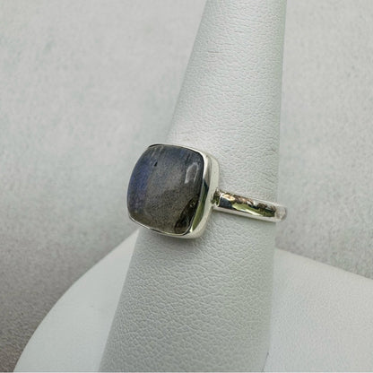 Square Labradorite S925 Ring