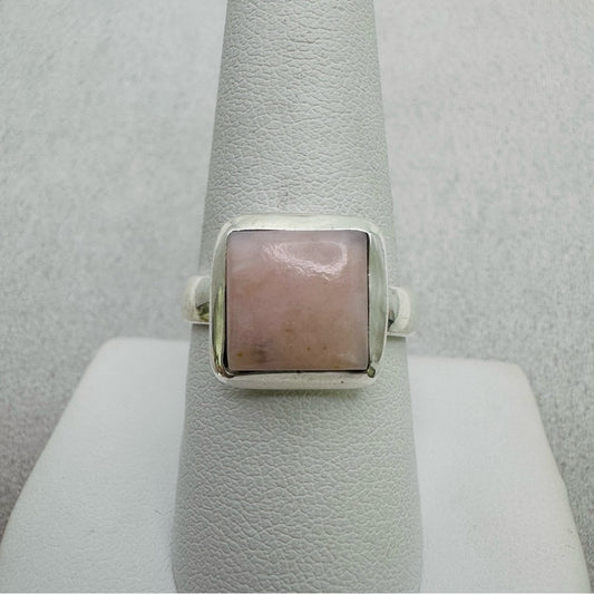 Pink Australian Opal S925 Ring