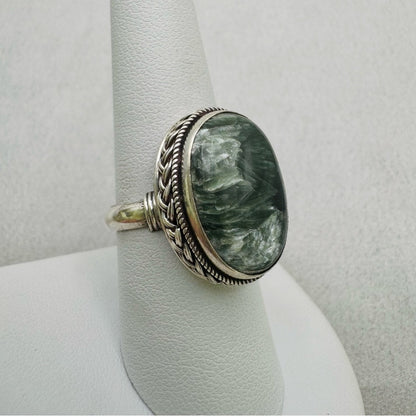 Seraphinite Handmade S925 Ring