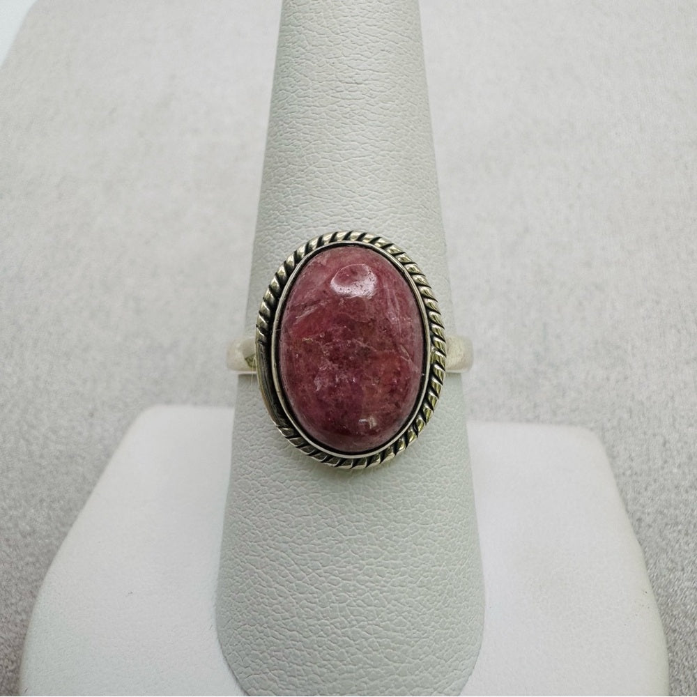 Rhodochrosite S925 Ring