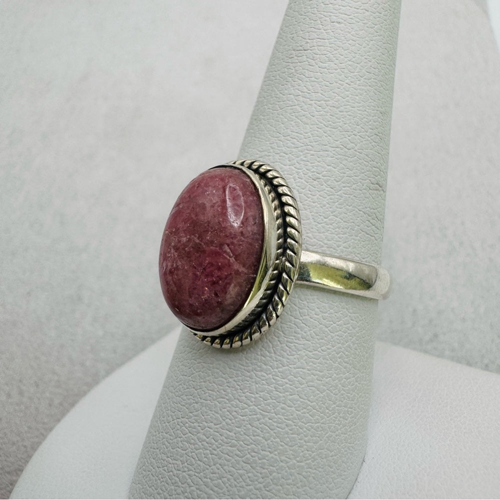 Rhodochrosite S925 Ring