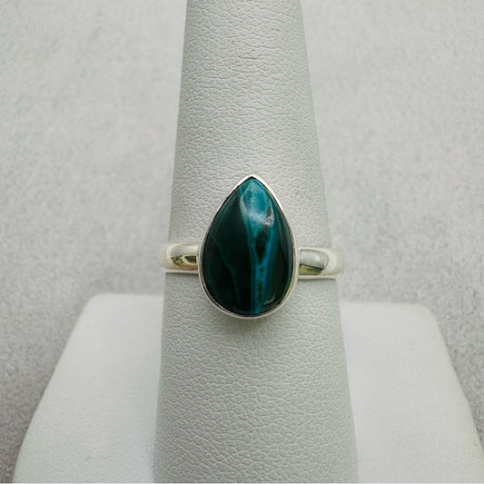 S935 Chrysocolla Malachite Ring