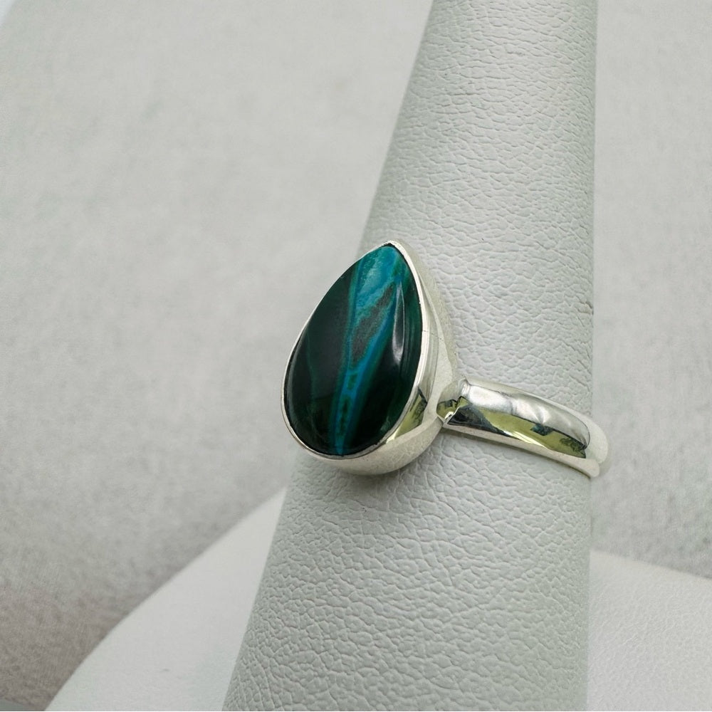 S935 Chrysocolla Malachite Ring