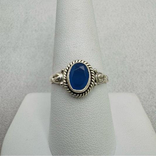 Blue Chalcedony S925 Ring