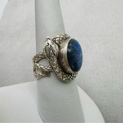 Labradorite Snake S925 Adjustable Ring
