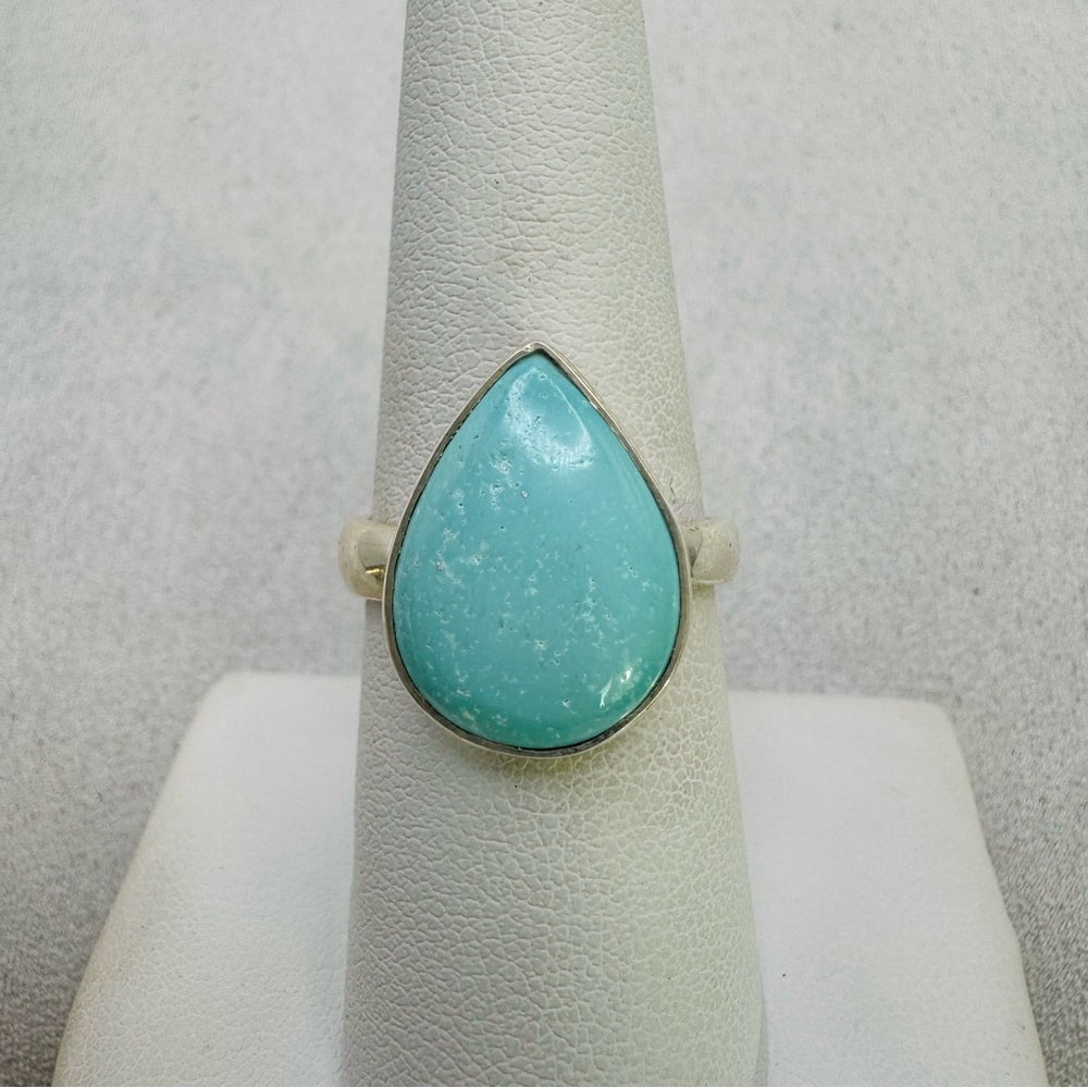 Sleeping Beauty Turquoise S925 Adjustable Ring