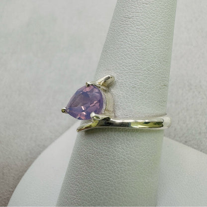 S925 Lavender Quartz Ring
