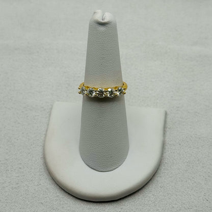 1.5 CT Moissanite Diamond Half Eternity Ring